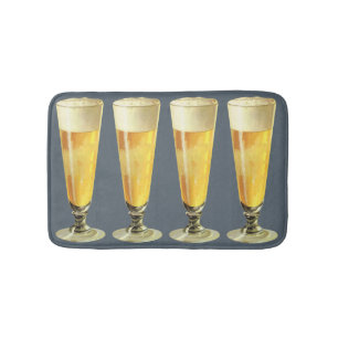 Tapete De Banheiro Cerveja Alta Draft Gelada Vintage, Bebida Alcoólic