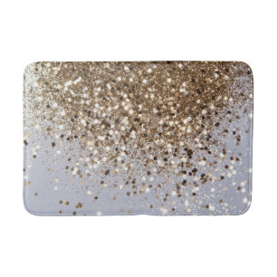 Tapete De Banheiro Champanhe com champanhe Dourado Glam #1
