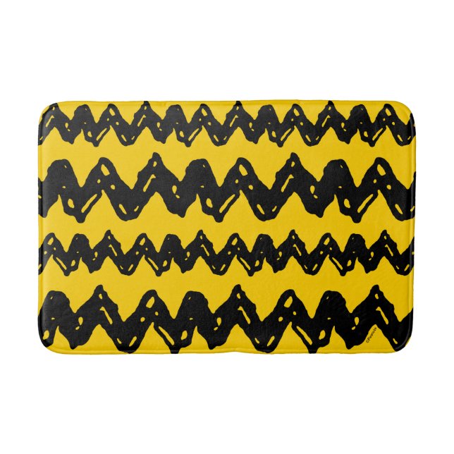 Tapete De Banheiro Charlie Brown Zig Zag Pattern (Frente)