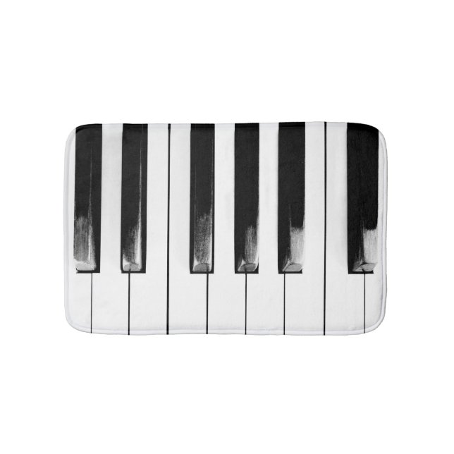 Tapete De Banheiro Chaves de Piano Vestidas (frente)