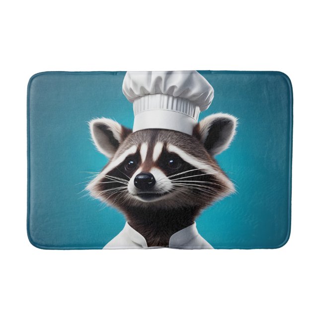 Tapete De Banheiro Chef Raccoon (Frente)