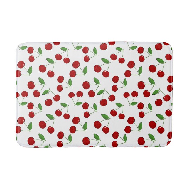 Tapete De Banheiro Cherries Design Bath Mat (Frente)