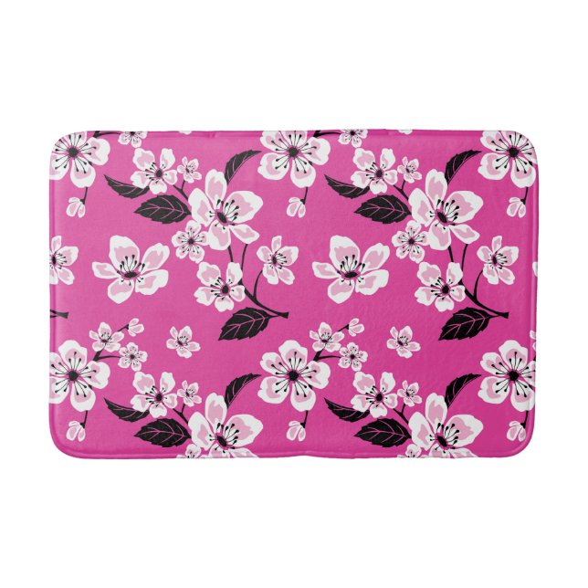 TAPETE DE BANHEIRO CHERRY BLOSSOM - SAKURA (PINK) (Frente)