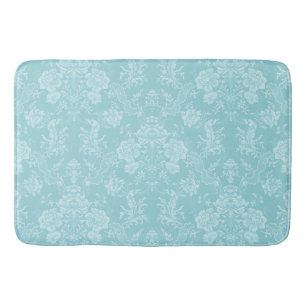 Tapete De Banheiro Chic Floral Romântico Damask-Mint