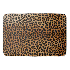 Tapete De Banheiro Chic Leopard Print Bath Mat Glamoratti 