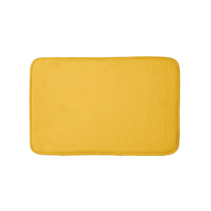 Tapete De Banheiro Chic moderna e uniforme, amarelo-ouro mínimo