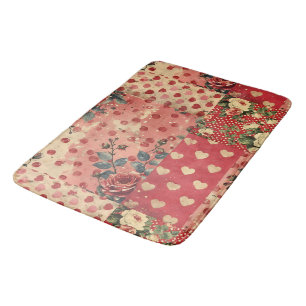 Tapete De Banheiro Chique Vintage bonito Distante Floral