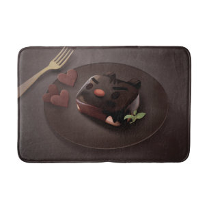 Tapete De Banheiro Chocolate Brownie