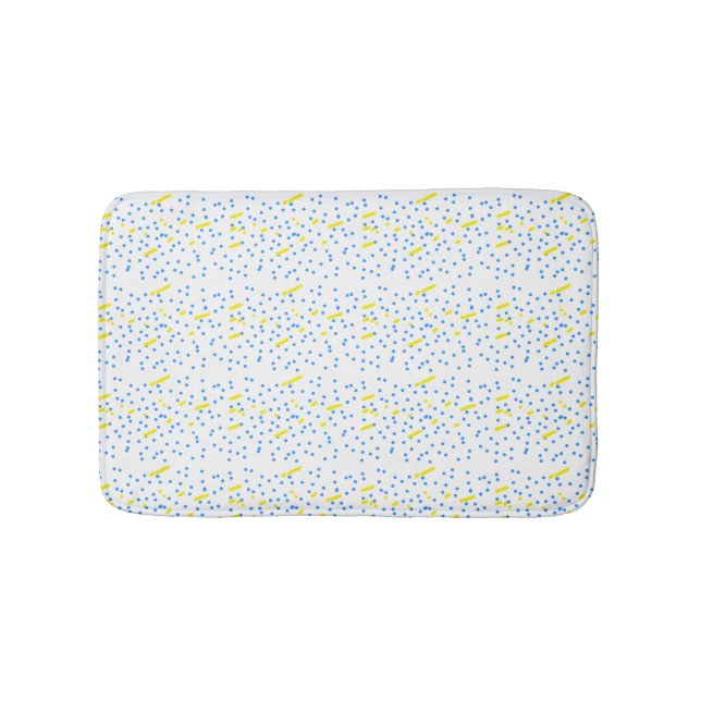 Tapete De Banheiro Chuva de Meteoros Blue Dots (frente)