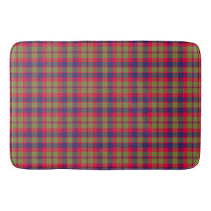 Tapete De Banheiro Cidade de Glasgow Green e Vermelho Highland Plaid