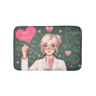 Tapete De Banheiro Cientista fofo do dia dos namorados
