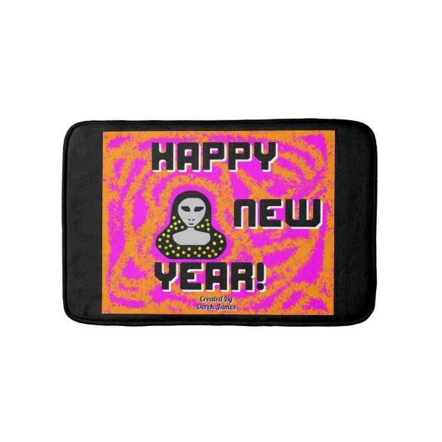 Tapete De Banheiro Cinza Ano Novo Deseja Pequeno Banheiro (frente)