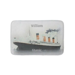 Tapete De Banheiro Cinza de Titanic Vintage Iceberg - Nave de Estrela