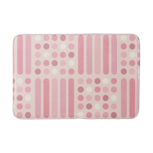 Tapete De Banheiro Círculos do século meio - Baunilha rosa