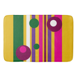 Tapete De Banheiro círculos e faixas ousadas modernas