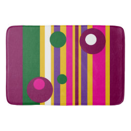 Tapete De Banheiro círculos e faixas ousadas modernas