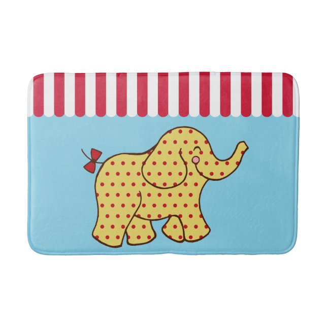 Tapete De Banheiro Circus Elephant Bath Mat (Frente)