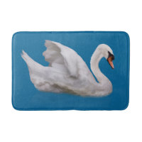 Cisne muda no azul