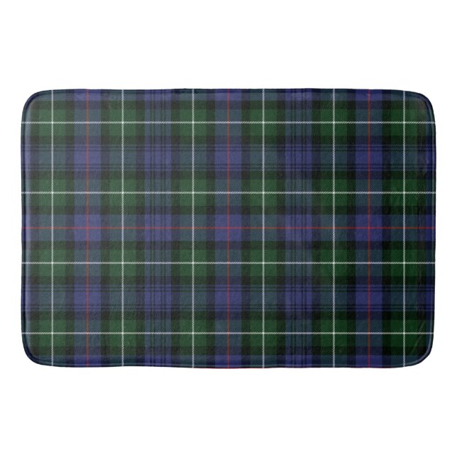Tapete De Banheiro Clan MacKenzie Xadrez Green Purple Check Tartan (Frente)