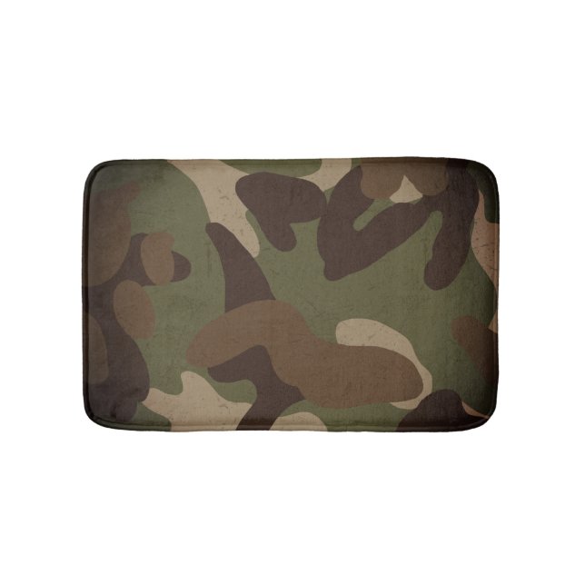 Tapete De Banheiro Classic Military Camouflage Pattern (frente)