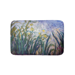 Tapete De Banheiro Claude Monet - Irrisões Amarelo e Roxo