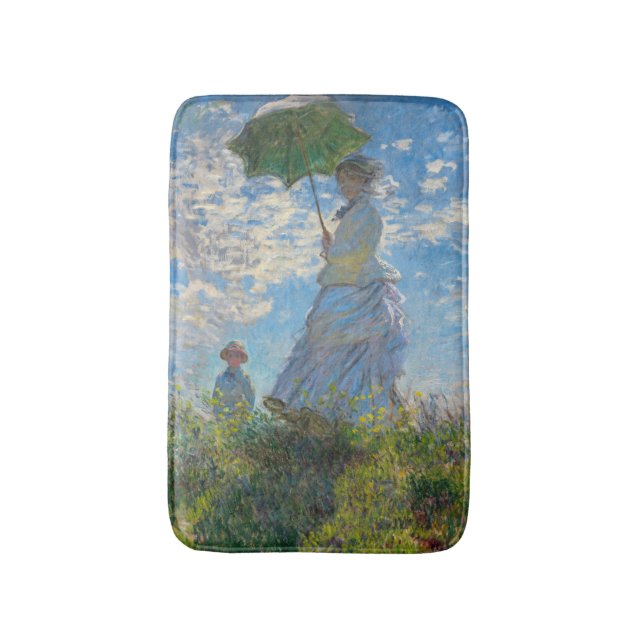 Tapete De Banheiro Claude Monet - O Promenade, Mulher com Parasol (Frente Vertical)