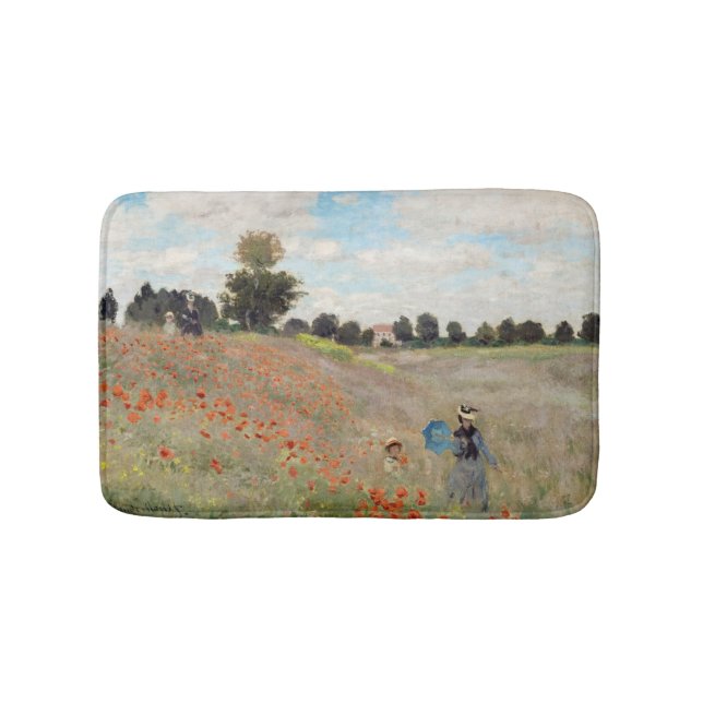 Tapete De Banheiro Claude Monet - Poppy Field (frente)