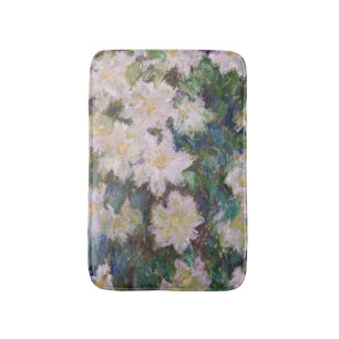 Tapete De Banheiro Claude Monet - White Clematis