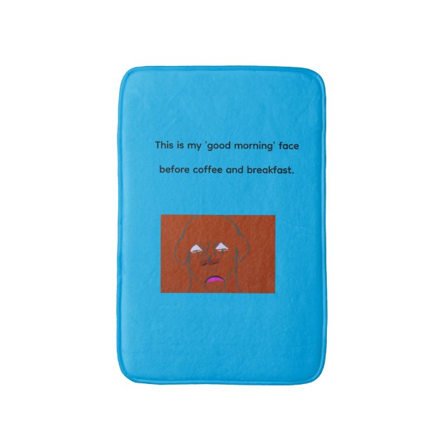 Tapete De Banheiro Clown-Faced Dog Cartoon Sketch (Frente Vertical)