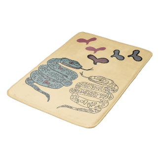 Tapete De Banheiro Cobra impressão Bath Mat