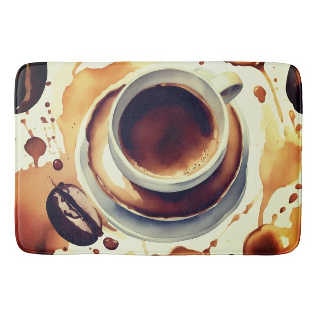 Tapete De Banheiro Coffee time Bath Mat (Frente)