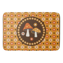 Cogumelos Retro Doce e Flores