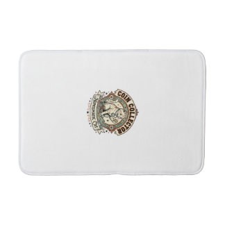 Tapete De Banheiro Coin Collector Numismatic Cat Coin Collector Numis