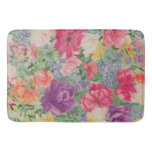 Colagem de Flores de Aquarela de Verão