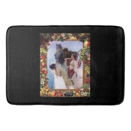 Tapete De Banheiro Colagem Vintage Retro com rendas e flores