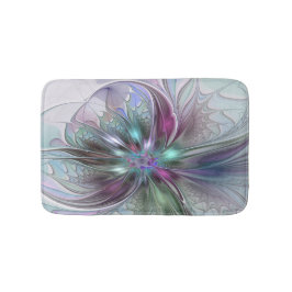 Tapete De Banheiro Colorful Fantasy Abstract Modern Fractal Flower