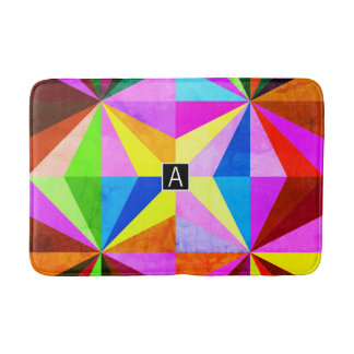 Tapete De Banheiro Colorido Moderno Geométrico Multi-Colorido | Monog