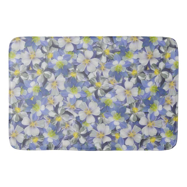 Tapete De Banheiro Columbines Padrão Sem Costura (Frente)