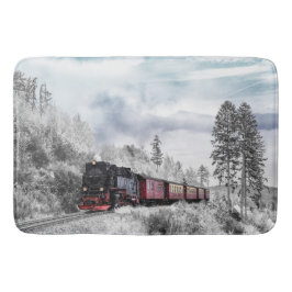 Tapete De Banheiro Comboio Vintage que atravessa a Terra das Maravilh