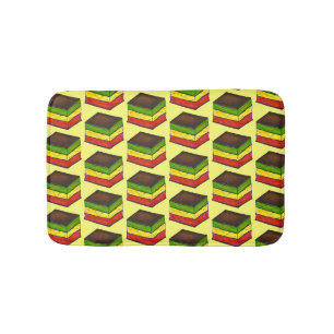 Tapete De Banheiro Comida Italiana Arco-Íris Tricolor Sete Cookies de