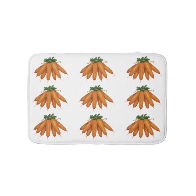 Tapete De Banheiro Comidas de vindima, recheados de vegetais orgânico (frente)