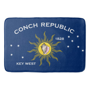 Tapete De Banheiro Conch Republic Flag Key West Florida