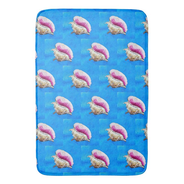 Tapete De Banheiro Conch Shell Bath Mat (Frente Vertical)