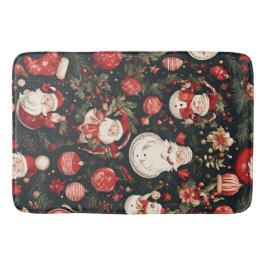 Tapete De Banheiro Condecorações de natal, folhas, flores