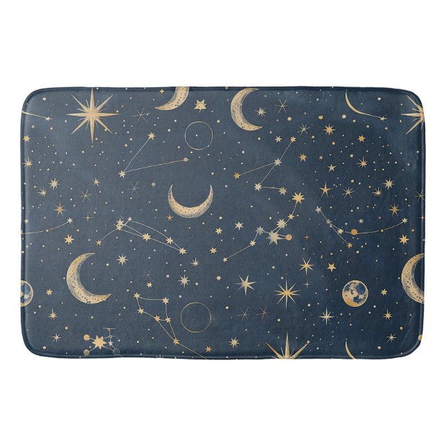 Tapete De Banheiro Constelação Celestial - Noite Estelar (1) (Frente)