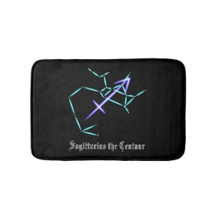 Tapete De Banheiro Constelação Zodiac Sagittarius Bath Mat