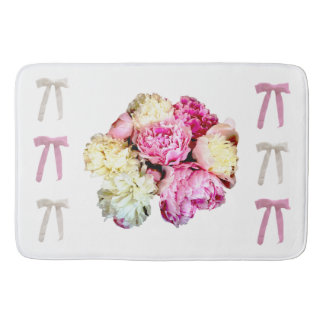 Tapete De Banheiro Coquete Floral e Laços