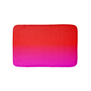 Tapete De Banheiro cor-de-rosa verde-verde, escarlate, vermelho, rosa