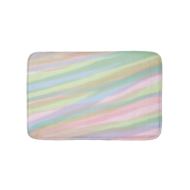 Tapete De Banheiro Cor do algodão doce Bath Mat (frente)