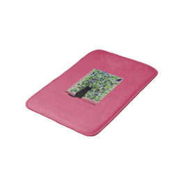 Tapete De Banheiro Cor Personalizada de Gato Preto de Arte gatinho